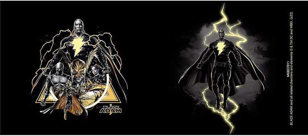 Pyramid International DC Comics Black Adam Mug (Black Adam Lightning Design) in Presentation Gift Box - Official Merchandise