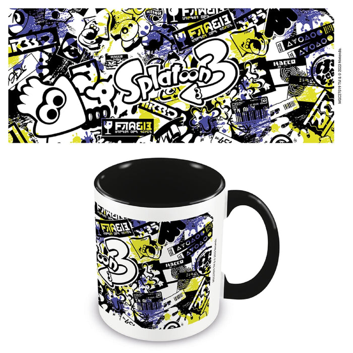 Pyramid International Splatoon Mug (Graffiti Design) 11oz Ceramic Coffee Mug, Mugs for Men and Mugs for Women - Official Merchandise