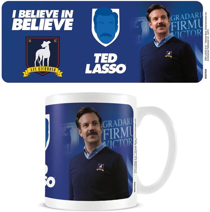 Pyramid International Ted Lasso Mug in Presentation Gift Box (Believe in Believe Design), 11oz Ceramic Mug – Official Merchandise (MG27034