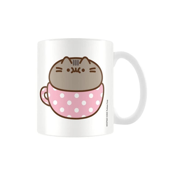 Pusheen Catpusheeno Tasse (Einheitsgröße) (Weiß, Rosa, Braun