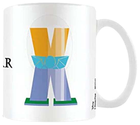 Disney Alphabet Personalised Mug (X for XR Space Ranger Design) 11oz Ceramic Coffee Mug in Presentation Disney Gift Box - Official Merchandise