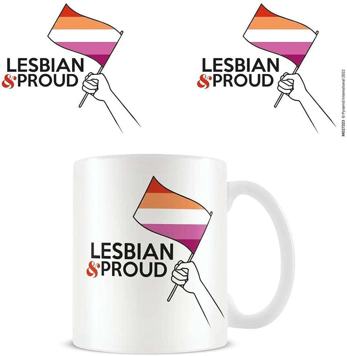 Pyramid International Lesbian Mug One Size Black/White/Pink