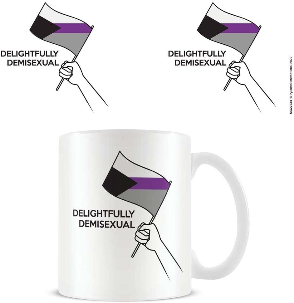 Pyramid International Demisexual Mug One Size White/Black/Purple