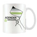 Pyramid International Agender Mug One Size White/Black/Green
