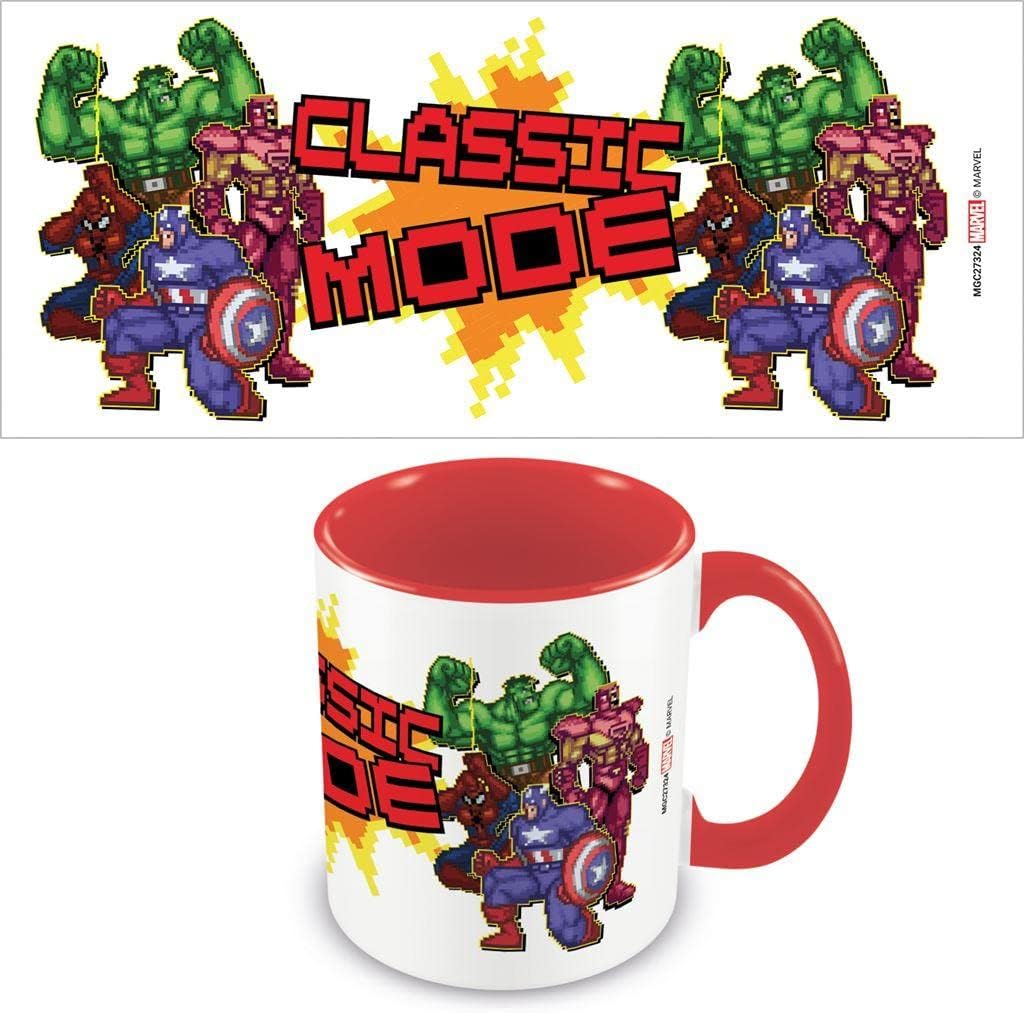 Marvel Classic Mode Inner Two Tone Mug (One Size) (White/Red