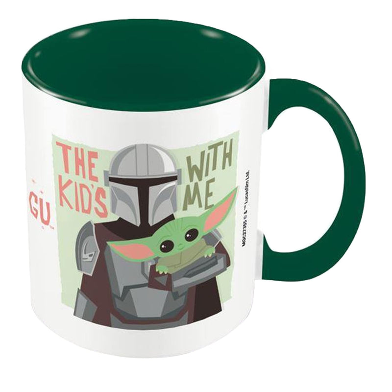 Star Wars: The Mandalorian Mug in Presentation Gift Box (The Kid's with Me Design) 11oz Ceramic Mug - Official Merchandise