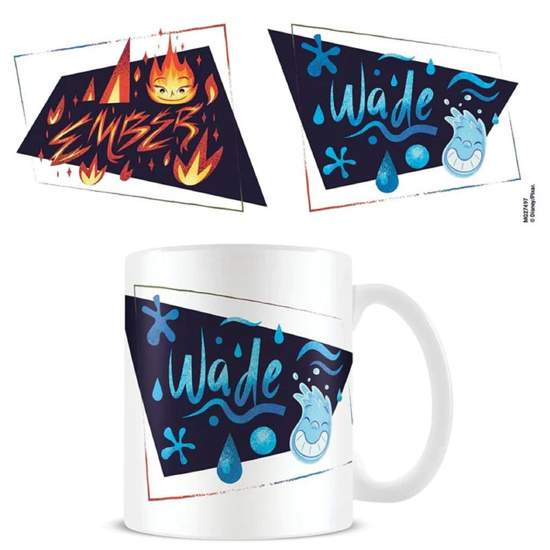 Elemental Mug (Ember and Wade Design) 11oz Coffee Mug, Cups and Coffee Mugs for Women, Mugs for Men and Mugs for Kids - Official Merchandise