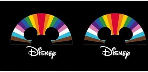 Disney Pride Mickey Mouse Mug in Presentation Gift Box (Pride Mickey Mouse Design) 11oz Ceramic Black Mug. Disney Mug Gift Set - Official Merchandise