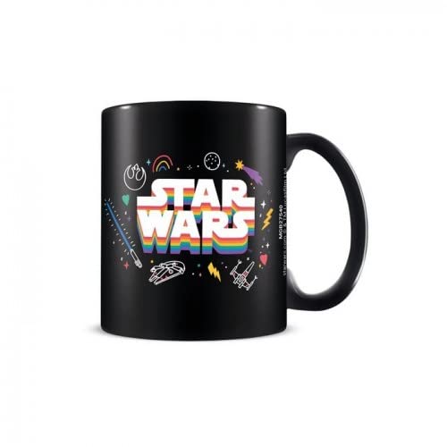 Star Wars Mug (Pride Logo Design) in Presentation Gift Box - Official Merchandise One Size Black