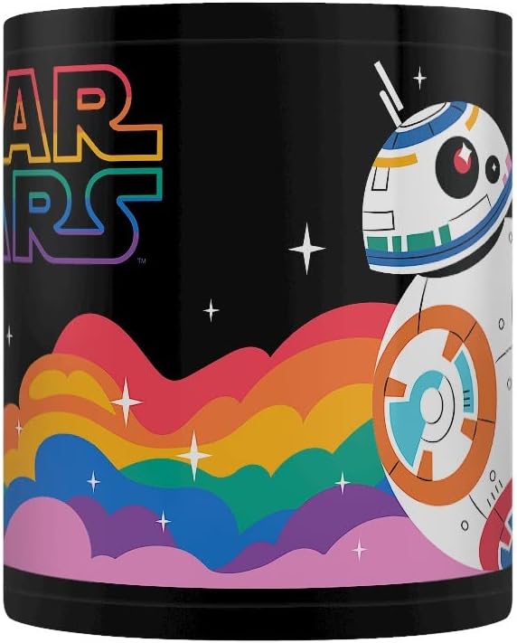 Star Wars Mug (BB-8 Pride Rainbow Design) in Presentation Gift Box - Official Merchandise
