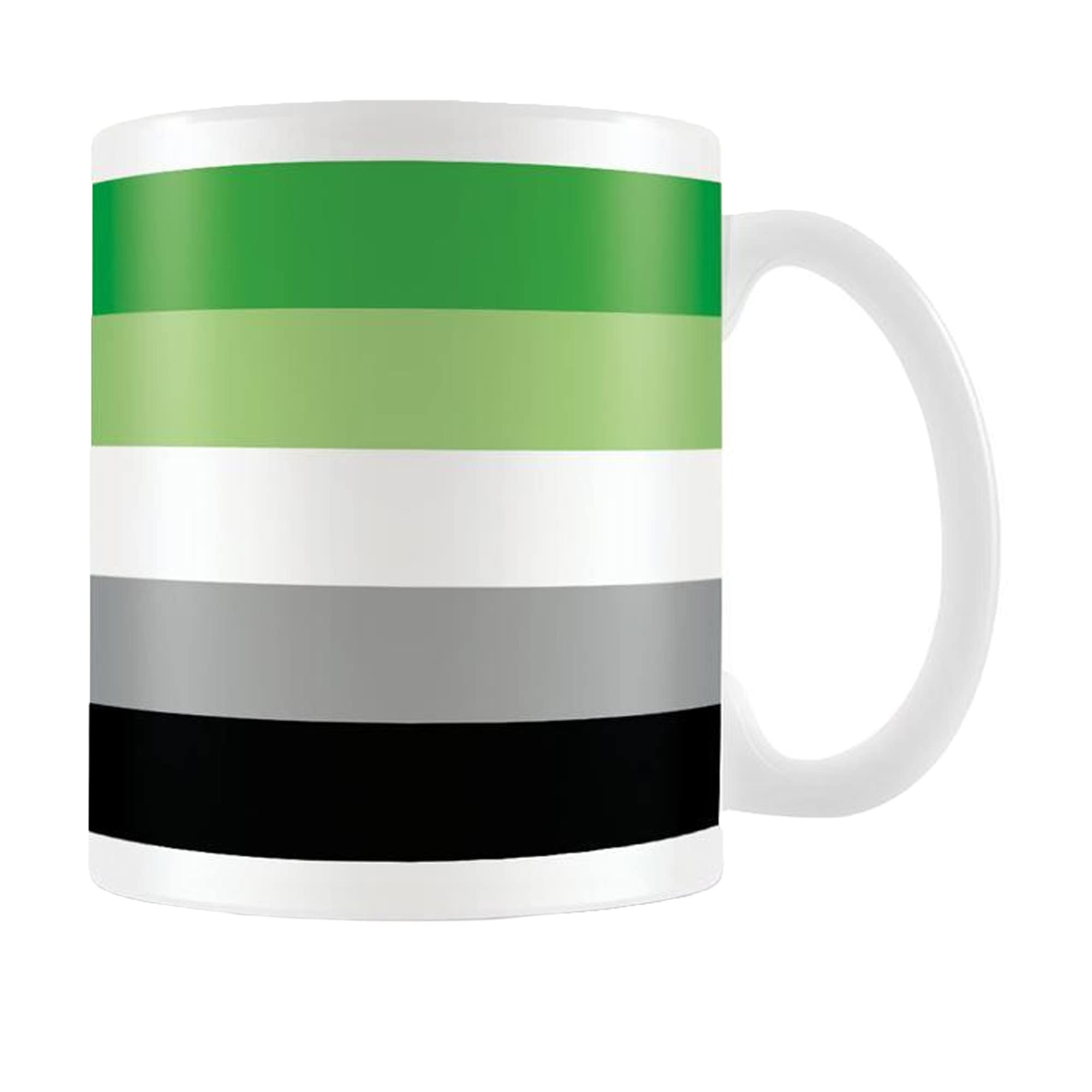 Pride Mug (Aromantic Pride Design) Flag Wrap 11oz Ceramic Mug