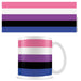 Pyramid International MG27562 (Genderfluid Pride Design) Flag Wrap Ceramic Mug,Blue,purple,white,11oz