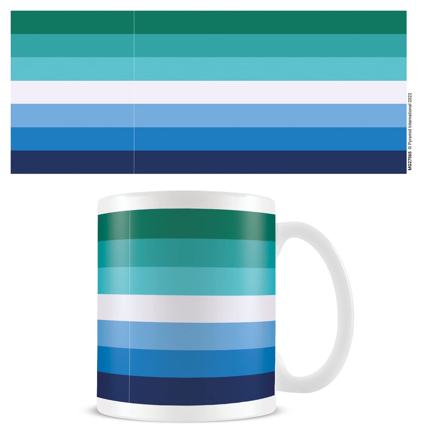 Pyramid International MG27565 (Gay Man Pride Design) Flag Wrap 11oz Ceramic Mug