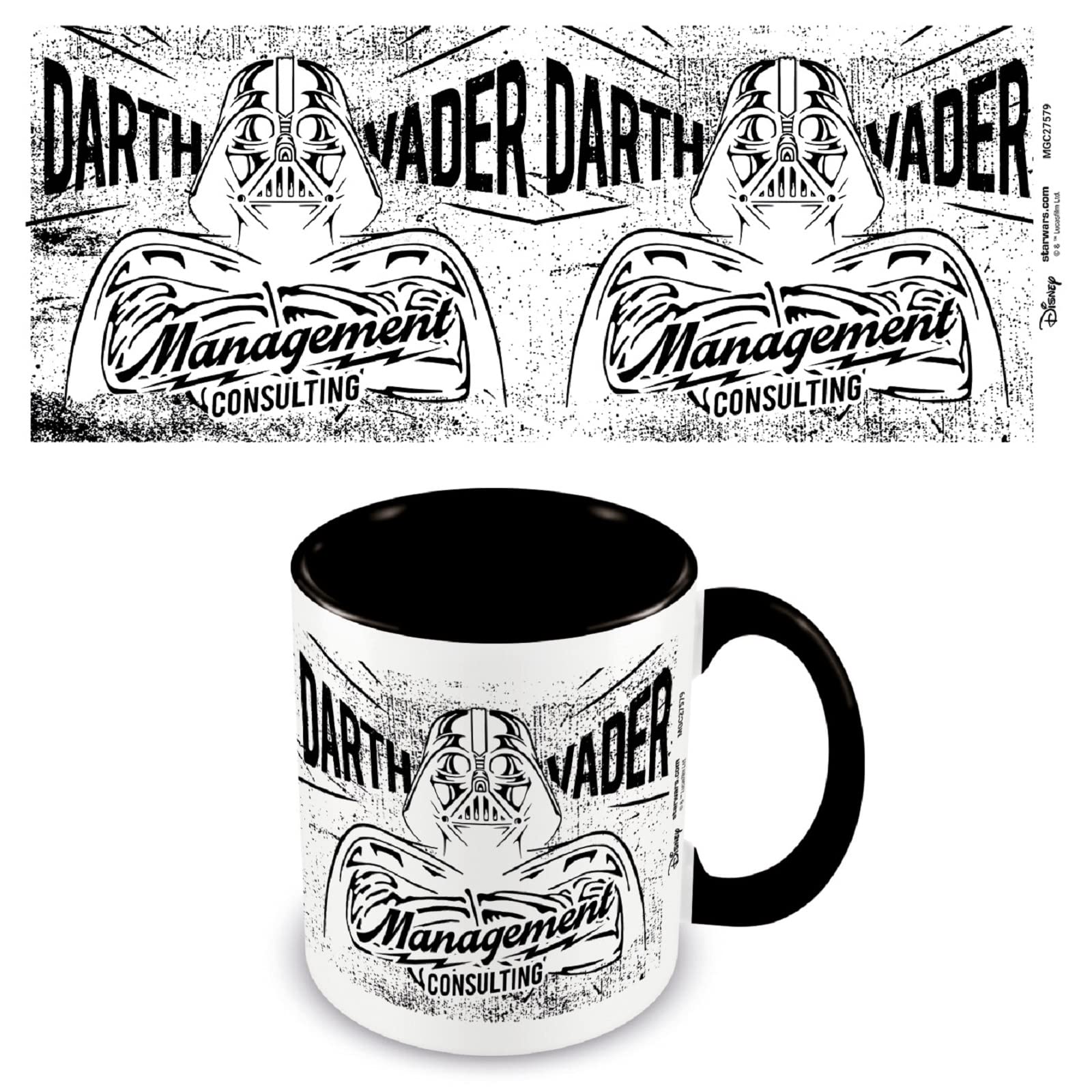 Star Wars Mug (Management Consulting Design) 11oz Coffee Mug & Large Mug Presentation Star Wars Gift Box - Official Star Wars Merchandise