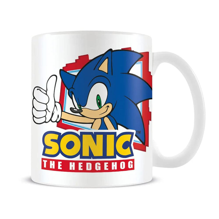 Pyramid International Sonic The Hedgehog Mug (Thumbs Up Design) in Presentation Gift Box - Official Merchandise