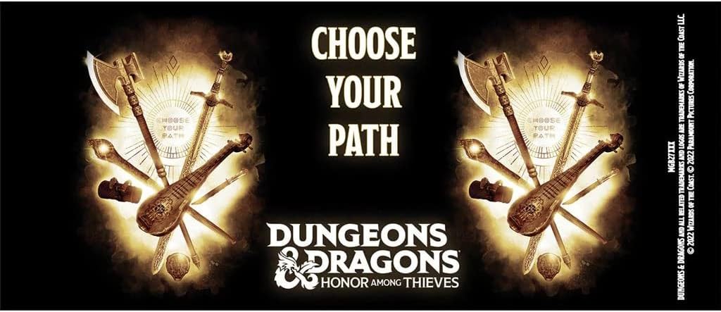 Pyramid International Dungeons and Dragons Mug (Choose Your Path Design) 11oz Ceramic Black Mug, Coffee Mug & Dungeon and Dragons Gifts - Official Dungeon & Dragons Merchandise