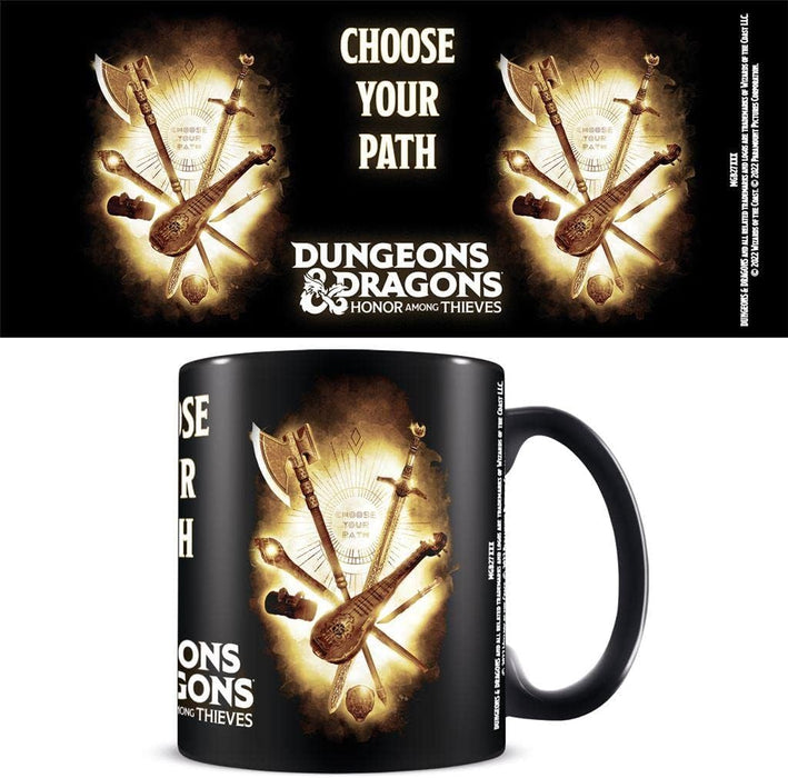 Pyramid International Dungeons and Dragons Mug (Choose Your Path Design) 11oz Ceramic Black Mug, Coffee Mug & Dungeon and Dragons Gifts - Official Dungeon & Dragons Merchandise