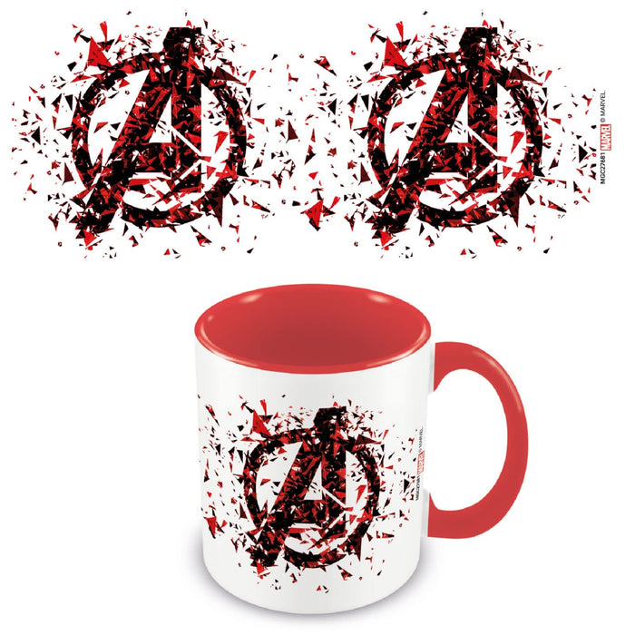 Pyramid International Marvel Avengers Mug in Presentation Gift Box (Shattered Logo Design) 11oz Ceramic Mug - Official Merchandise