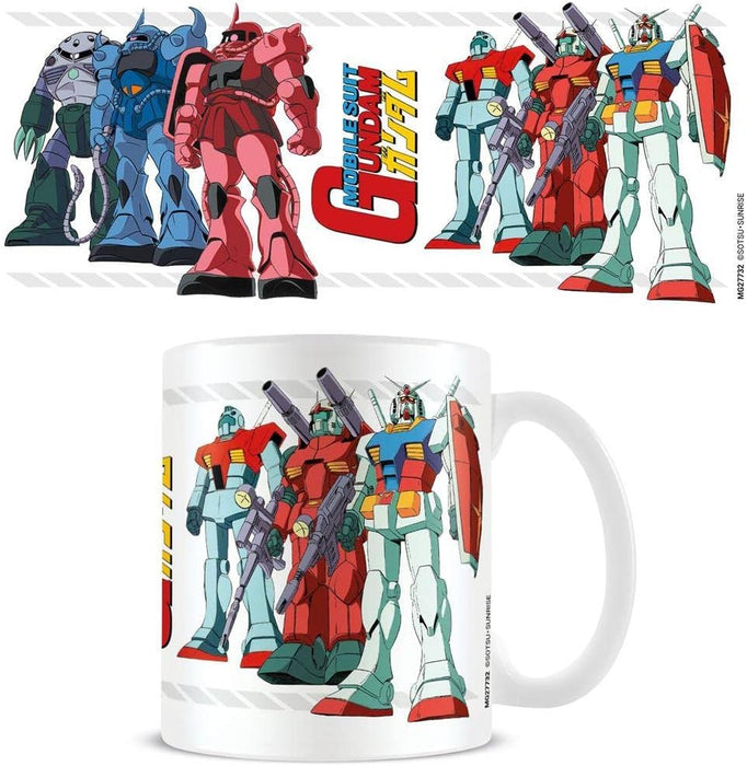 Pyramid International Gundam Mug (Gundam Mobile Suit Design) 11oz Ceramic White Mug, Coffee Mug & Large Mug in Presentation Gift Box - Official Gundam Merchandise