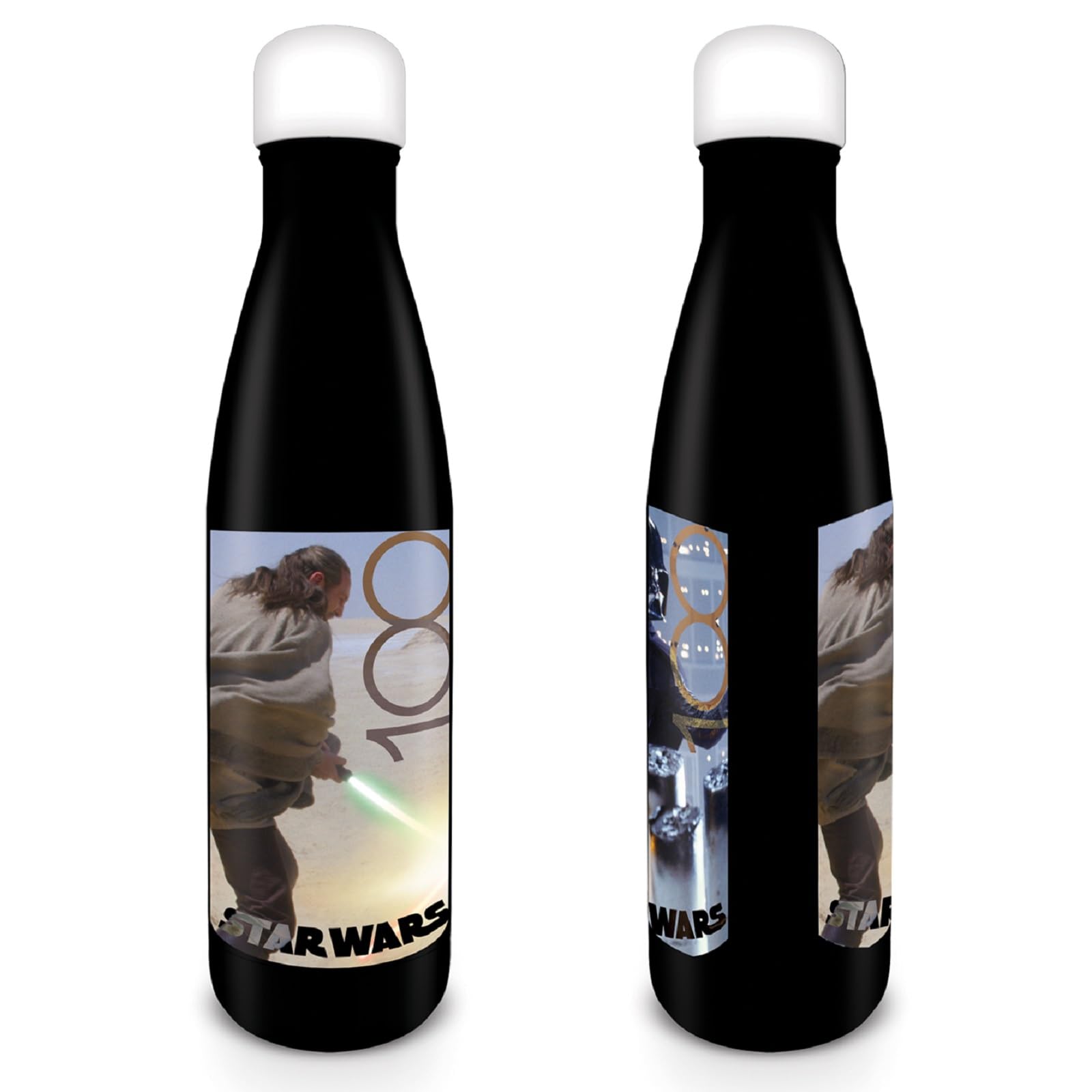 Pyramid International Star Wars Water Bottle (Stamp Design) 540ml Metal Water Bottle, Star Wars Gifts for Men, Women and Kids, Boys Water Bottle and Girls Water Bottle - Official Merchandise