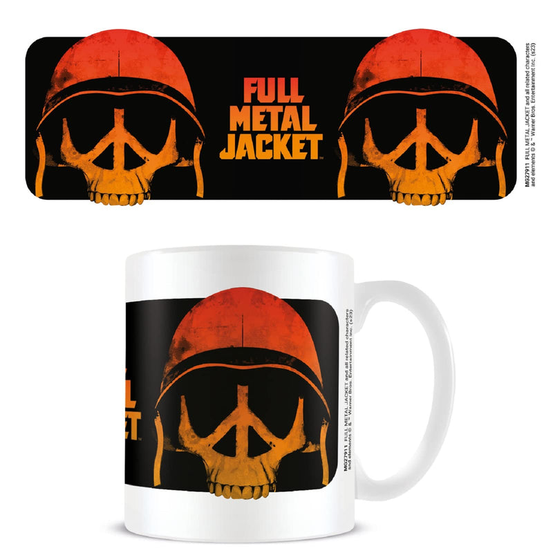 Pyramid International Full Metal Jacket Mug (Peace Skull Design) 11oz Ceramic Coffee Mug, Cups and Coffee Mugs for Women and Men - Official Merchandise
