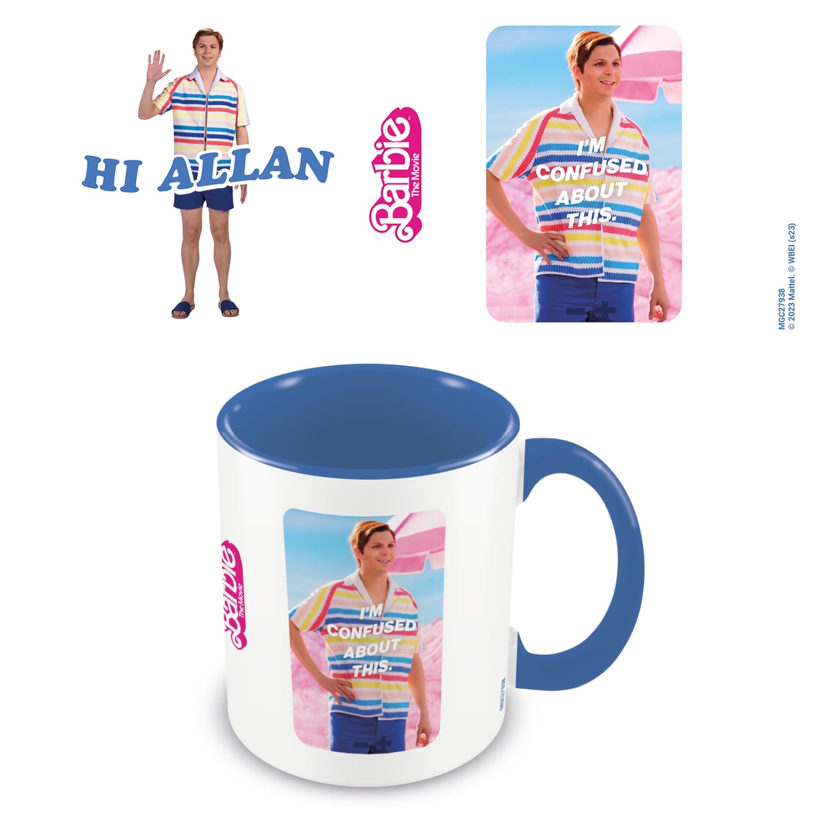 Pyramid International Barbie Mug (Hi Allan Design) 11oz Ceramic Coffee Mug, Barbie Movie Cups and Coffee Mugs for Women, Mugs for Men - Official Merchandise