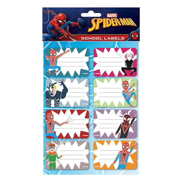 Spider-Man - Sketch Design Labels - Pack of 8
