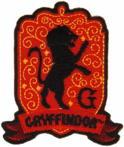 Harry Potter Gryffindor Iron On Patch 70mm x 55mm Red/Black
