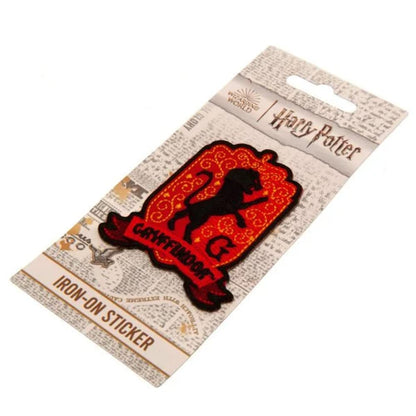 Harry Potter Gryffindor Iron On Patch 70mm x 55mm Red/Black