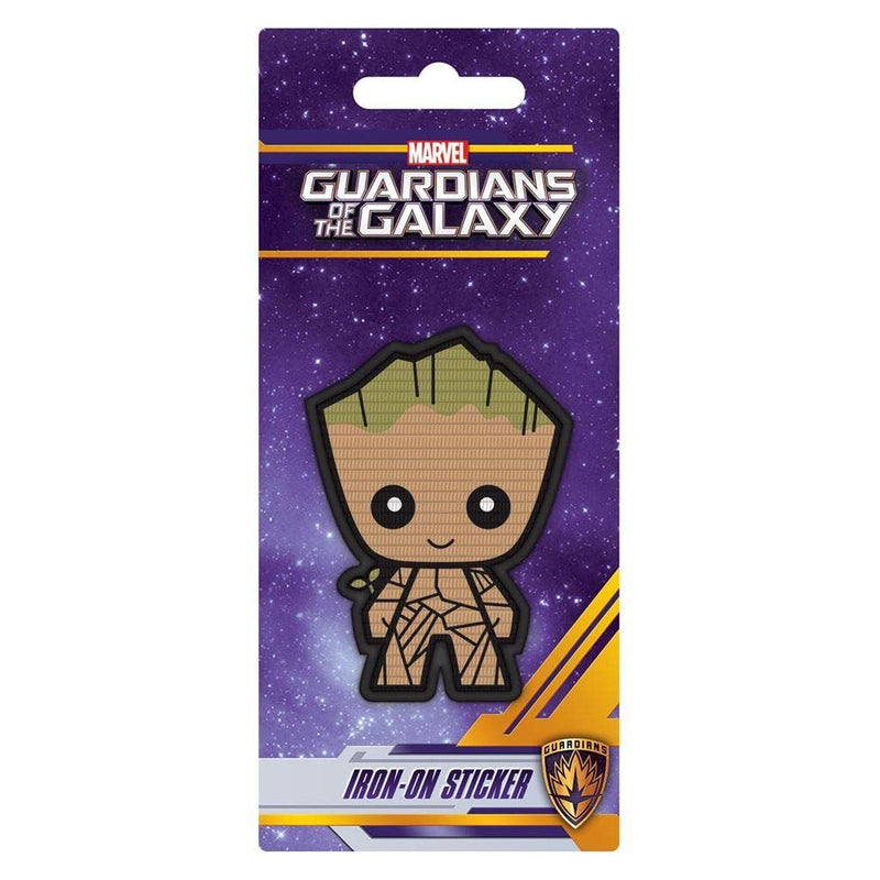 Guardians Of The Galaxy - Baby Groot Iron-On Patches (70 mm x 50 mm) (Cream, Green