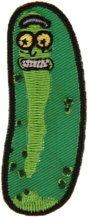 RICK AND MORTY Embroidered Pickle Rick Iron On Patch (One Size) (Green)