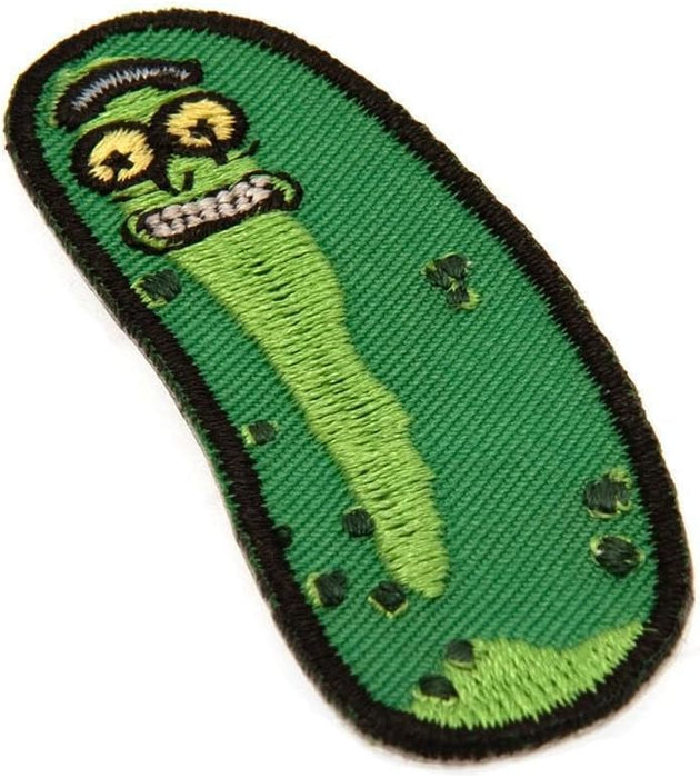 RICK AND MORTY Embroidered Pickle Rick Iron On Patch (One Size) (Green)