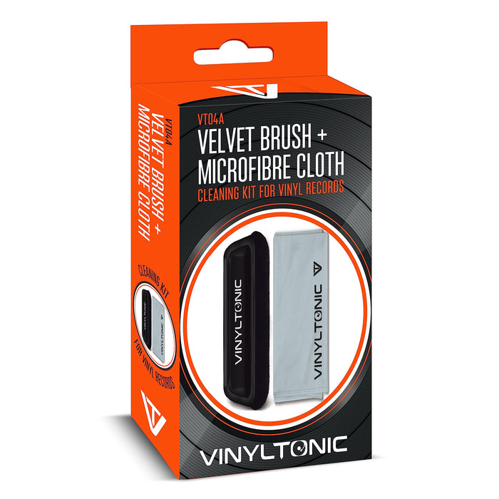 VINYLTONIC - VELVET CLEANING BRUSH + MICROFIBRE CLOTH
