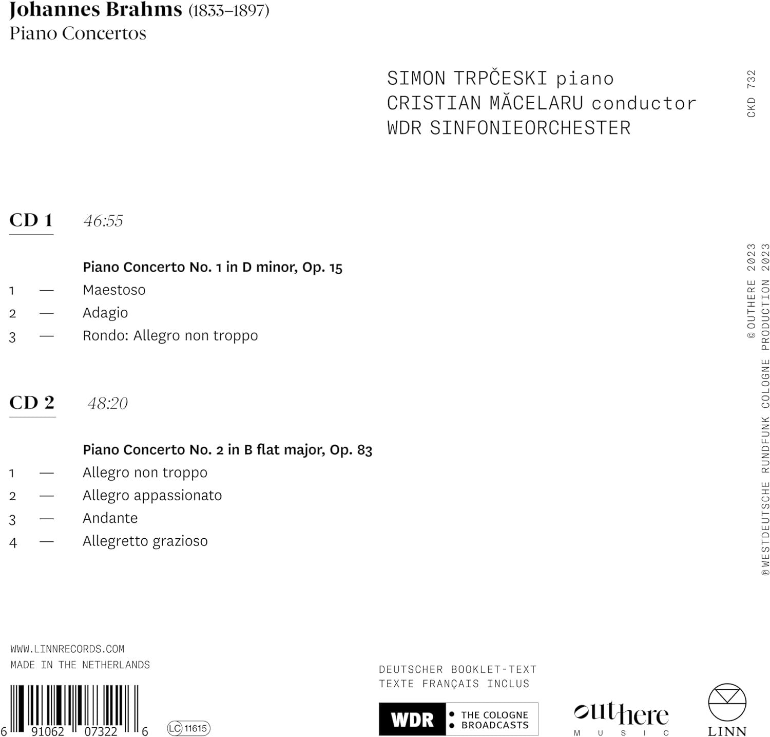 Brahms: Piano Concertos