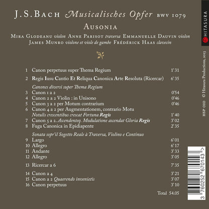 J. S. Bach: Musicalisches Opfer BWV 1079