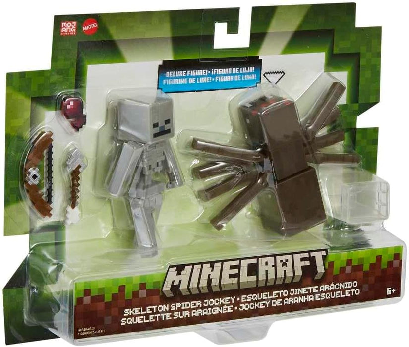 Minecraft Skeleton Spider Jockey Deluxe Figure 2-Pack