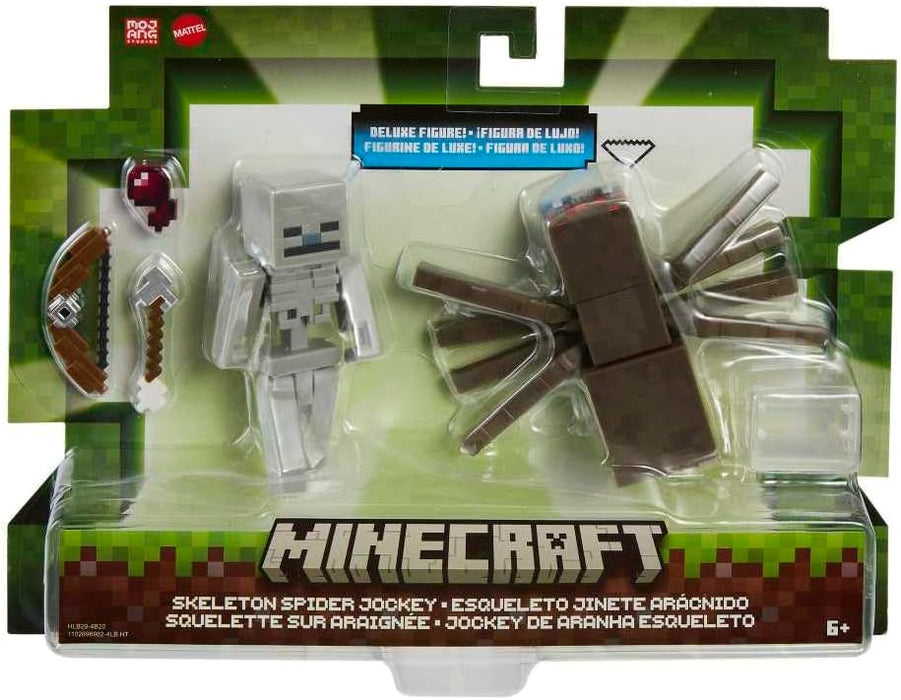 Minecraft Skeleton Spider Jockey Deluxe Figure 2-Pack