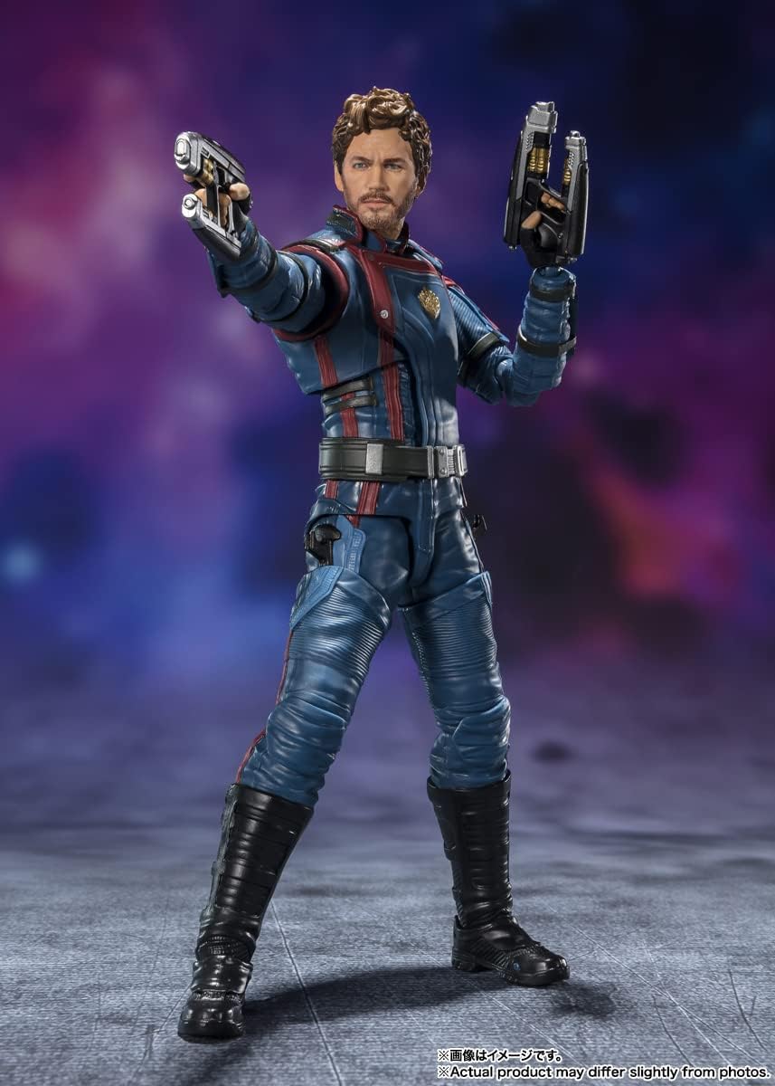 TAMASHII NATIONS - Guardians of The Galaxy: Vol. 3 - Star Lord & Rocket Raccoon (Guardians of The Galaxy: Vol. 3), Bandai Spirits S.H.Figuarts Action Figure