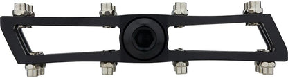 Exustar PB525 CNC Aluminium Pedals BMX Freeride Flat Pedals, 9/16", Black