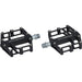 Exustar PB525 CNC Aluminium Pedals BMX Freeride Flat Pedals, 9/16", Black