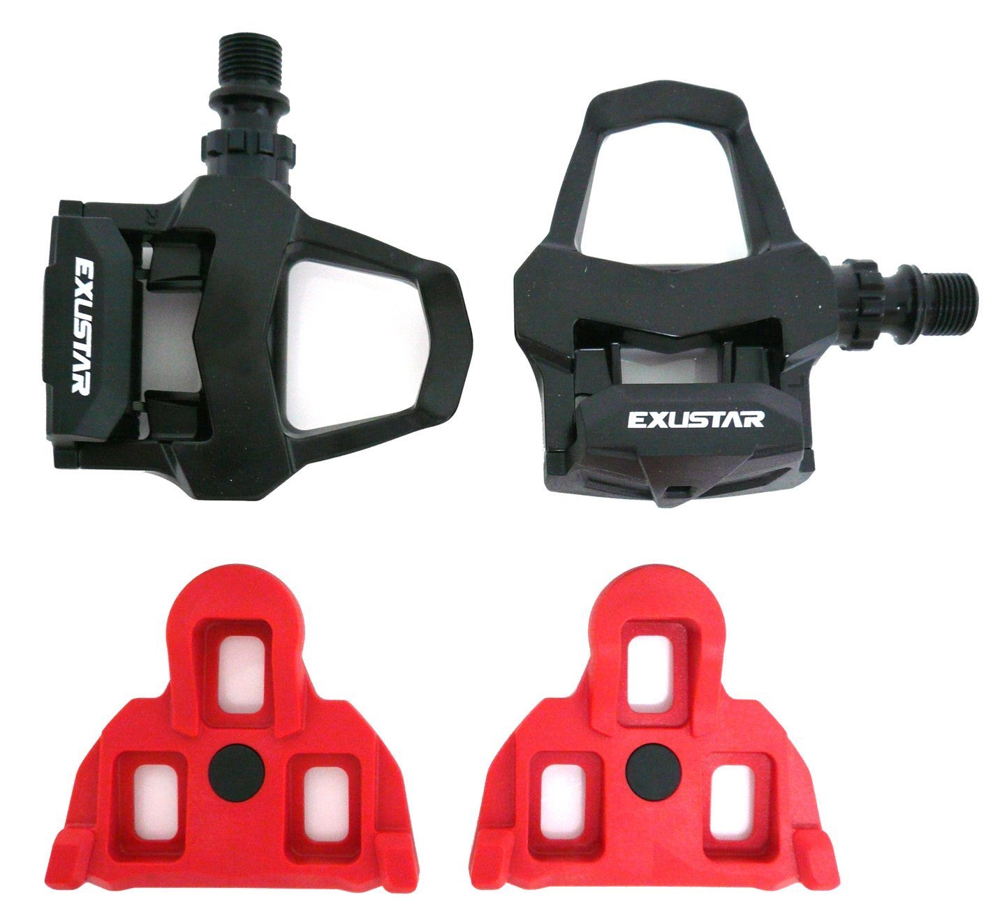 Exustar E-PR15 SPD-SL Alloy Road Pedals, 9/16", Black