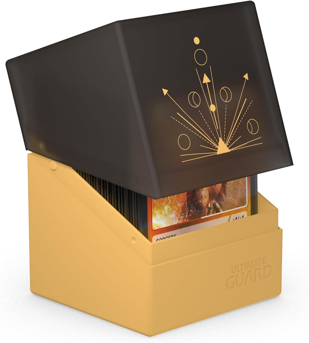 Ultimate Guard Exclusive Boulder Druidic Secrets 100+, Deck Case for 100 Double-Sleeved TCG Cards, Sol, Secure & Durable Storage for Trading Card Games