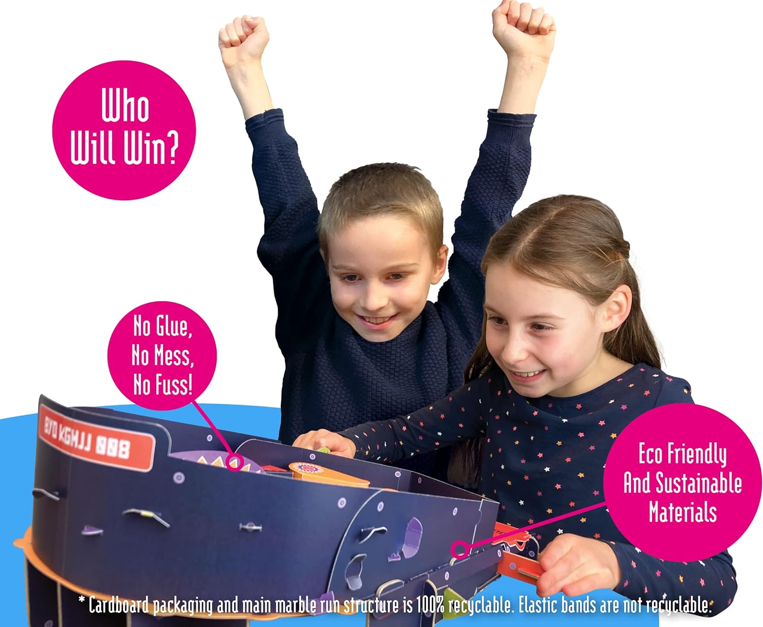 Build Your Own Working Pinball Machine - Arcade Classic Retro Toy - Eco Friendly Cardboard Craft Kit - Ages 8+