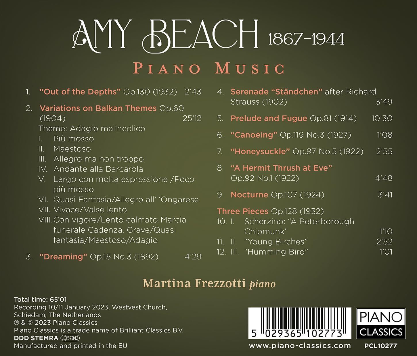 Amy Beach: Piano Music