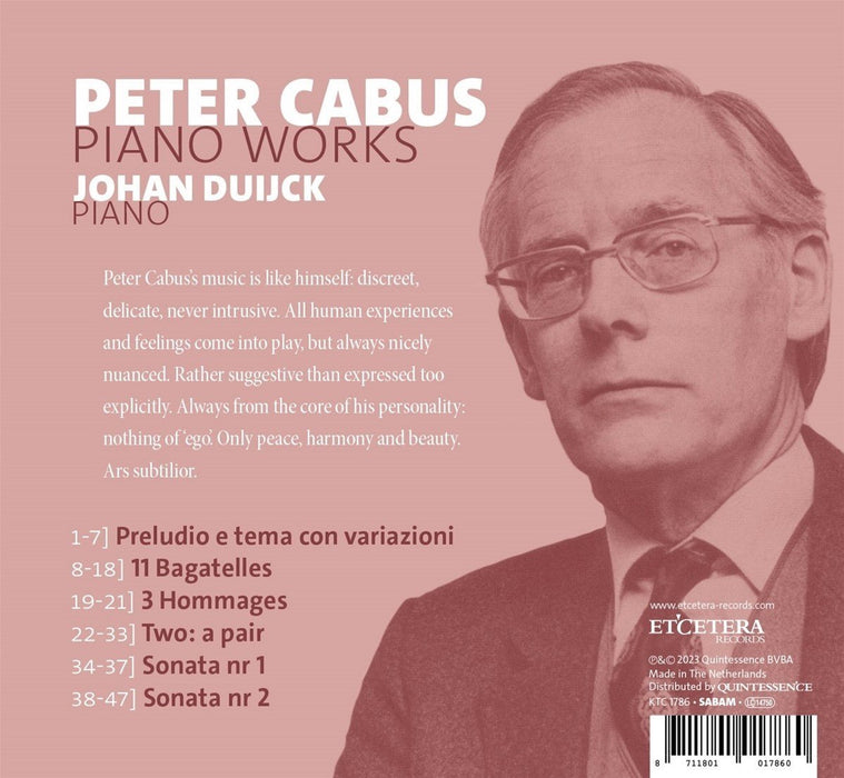 Peter Cabus: Piano Works