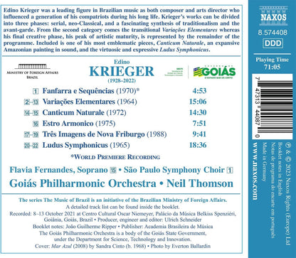 Edino Krieger: Canticum Naturale/Ludus Symphonicus/...