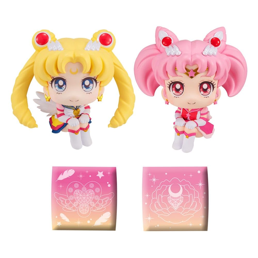 Megahouse Sailor Moon Cosmos The Movie Look statuettes PVC Look Up Eternal Sailor Moon & Eternal Sailor Chibi Moon LTD Ver. 11 cm
