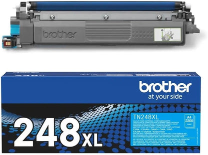 BROTHER TN-248XLC Toner Cartridge, Cyan, Single Pack, High Yield, Includes 1 x Toner Cartridge, Genuine Supplies