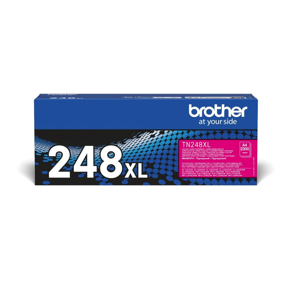 BROTHER TN-248XLM Toner Cartridge, Magenta, Single Pack, High Yield, Includes 1 x Toner Cartridge, Genuine Supplies