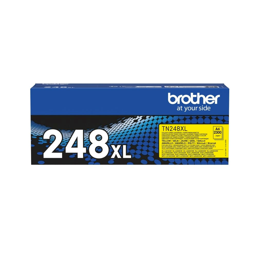 BROTHER TN-248XLY Toner Cartridge, Yellow, Single Pack, High Yield, Includes 1 x Toner Cartridge, Genuine Supplies